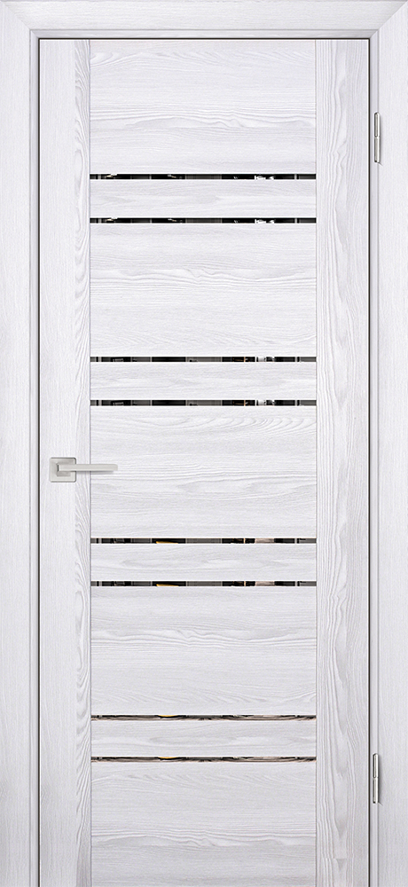 Двери ЭКОШПОН, ПВХ PROFILO PORTE PSK-1 со стеклом Ривьера айс размер 190 х 55 см. артикул F0000057870