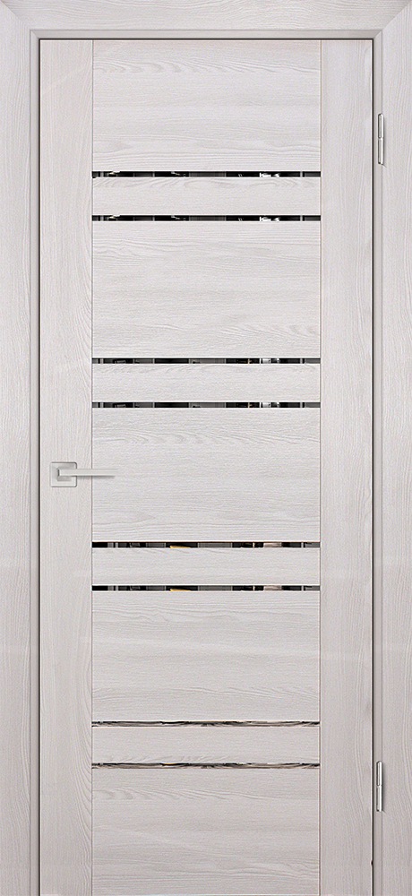 Двери ЭКОШПОН, ПВХ PROFILO PORTE PSK-1 со стеклом Ривьера крем размер 190 х 55 см. артикул F0000057942
