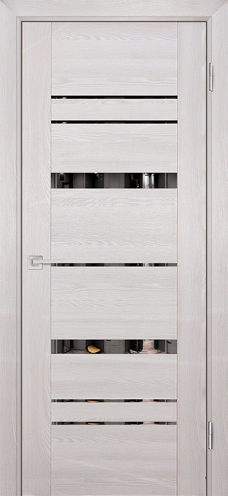 Двери ЭКОШПОН, ПВХ PROFILO PORTE PSK-2 со стеклом Ривьера крем размер 190 х 55 см. артикул F0000058086