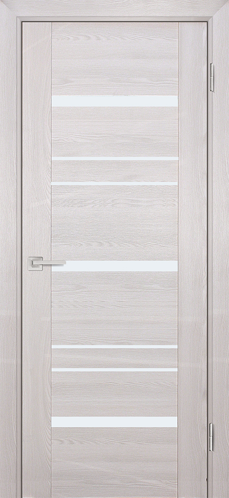 Двери ЭКОШПОН, ПВХ PROFILO PORTE PSK-3 со стеклом Ривьера крем