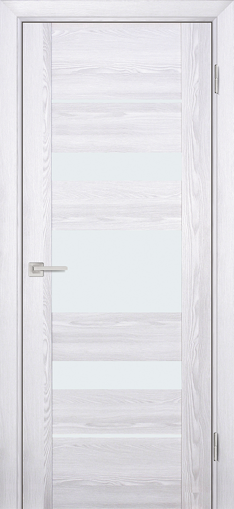 Двери ЭКОШПОН, ПВХ PROFILO PORTE PSK-5 со стеклом Ривьера айс