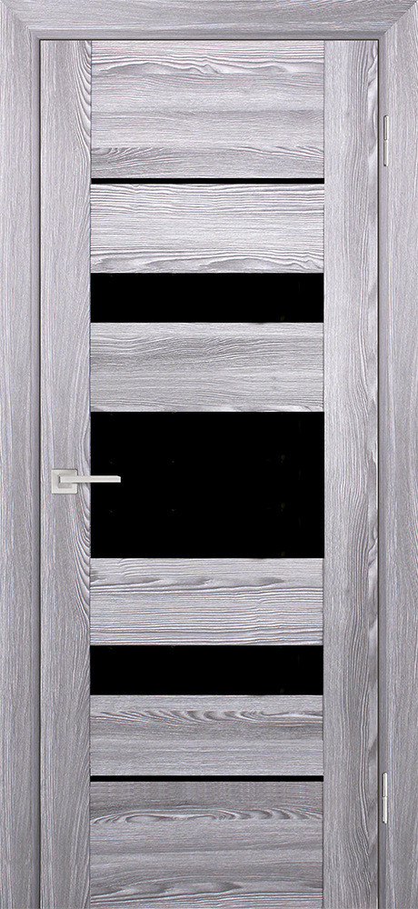 Двери ЭКОШПОН, ПВХ PROFILO PORTE PSK-5 со стеклом Ривьера грей размер 200 х 60 см. артикул F0000058498