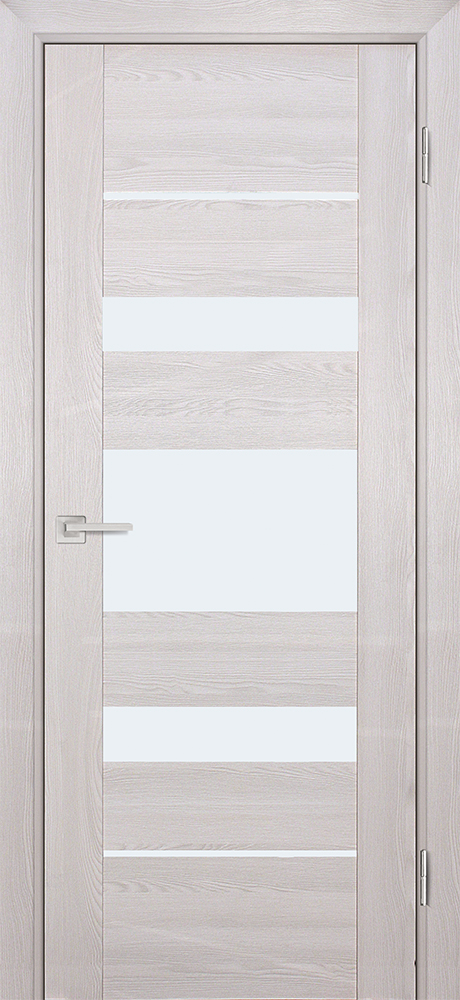 Двери ЭКОШПОН, ПВХ PROFILO PORTE PSK-5 со стеклом Ривьера крем