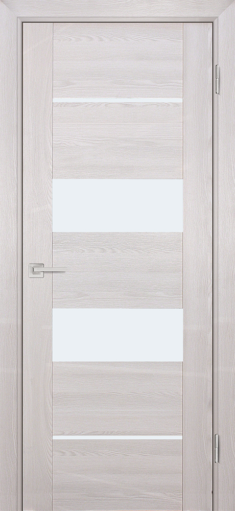 Двери ЭКОШПОН, ПВХ PROFILO PORTE PSK-6 со стеклом Ривьера крем
