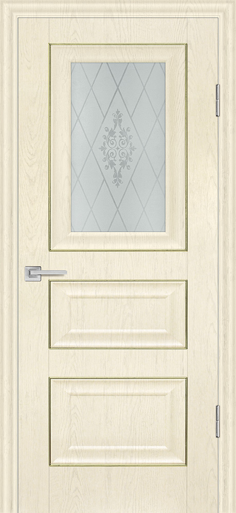 Двери ЭКОШПОН, ПВХ PROFILO PORTE PSB-29 со стеклом Ваниль размер 200 х 60 см. артикул F0000062316