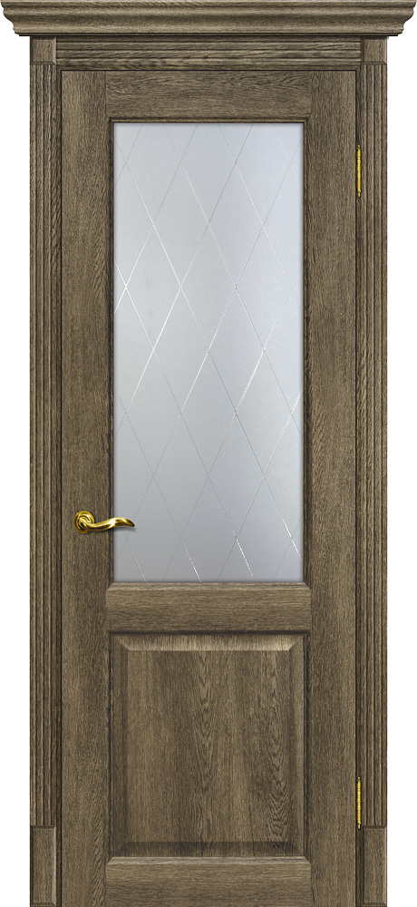 Двери ЭКОШПОН, ПВХ МАРИАМ Тоскана-1 со стеклом Бруно размер 200 х 60 см. артикул F0000062389