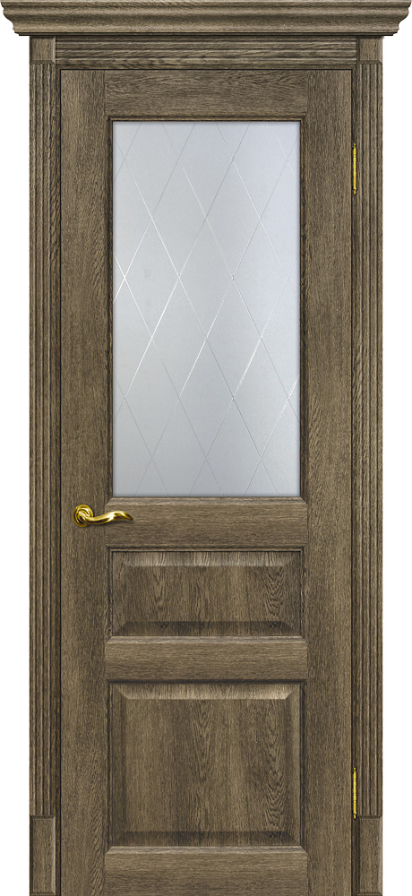 Двери ЭКОШПОН, ПВХ МАРИАМ Тоскана-2 со стеклом Бруно размер 200 х 60 см. артикул F0000062437