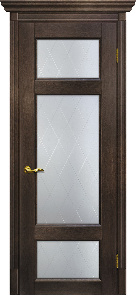 Двери ЭКОШПОН, ПВХ МАРИАМ Тоскана-3 со стеклом Фреско размер 200 х 60 см. артикул F0000062510