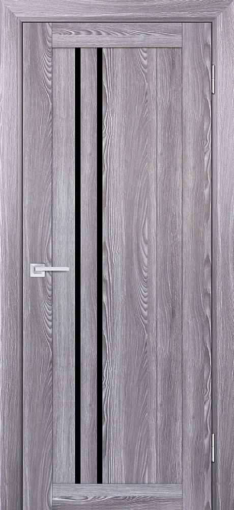 Двери ЭКОШПОН, ПВХ PROFILO PORTE PSK-10 со стеклом Ривьера грей размер 190 х 55 см. артикул F0000066368
