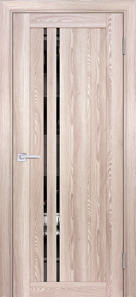 Двери ЭКОШПОН, ПВХ PROFILO PORTE PSK-10 со стеклом Ривьера крен-экрю размер 190 х 55 см. артикул F0000066429