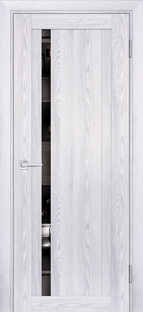 Двери ЭКОШПОН, ПВХ PROFILO PORTE PSK-8 со стеклом Ривьера айс размер 190 х 55 см. артикул F0000066457