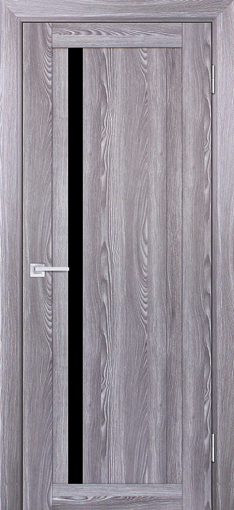 Двери ЭКОШПОН, ПВХ PROFILO PORTE PSK-8 со стеклом Ривьера грей размер 200 х 60 см. артикул F0000066499
