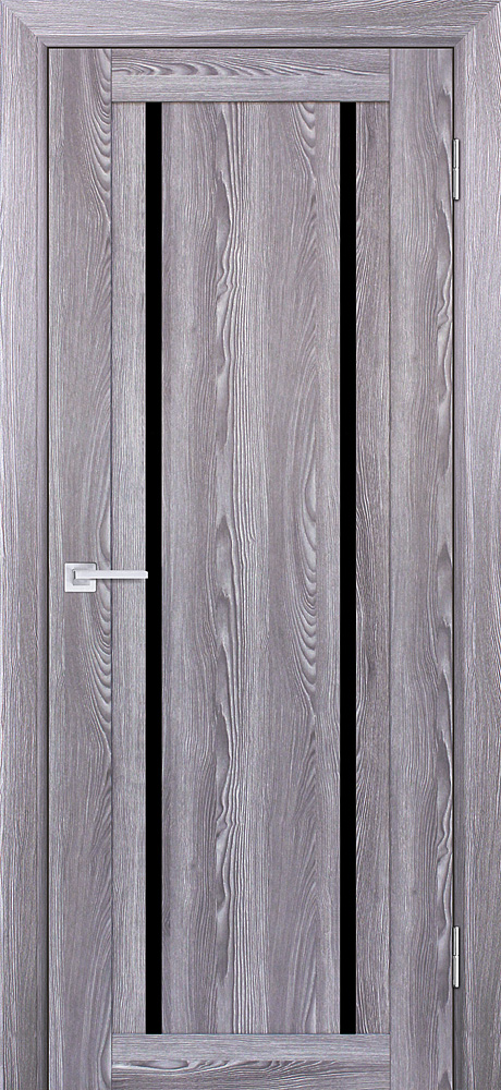 Двери ЭКОШПОН, ПВХ PROFILO PORTE PSK-9 со стеклом Ривьера грей размер 200 х 60 см. артикул F0000066618
