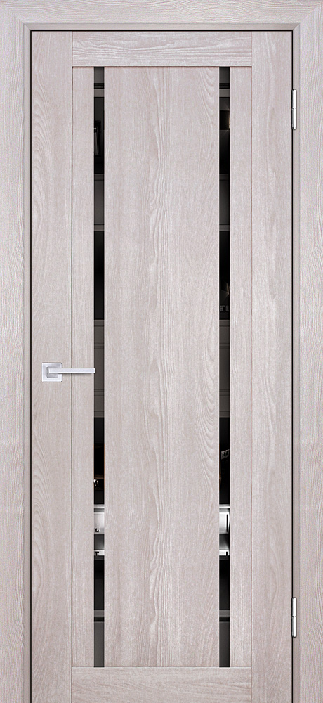 Двери ЭКОШПОН, ПВХ PROFILO PORTE PSK-9 со стеклом Ривьера крем