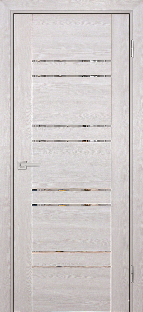 Двери ЭКОШПОН, ПВХ PROFILO PORTE PSK-1 со стеклом Ривьера крем размер 190 х 55 см. артикул F0000067249