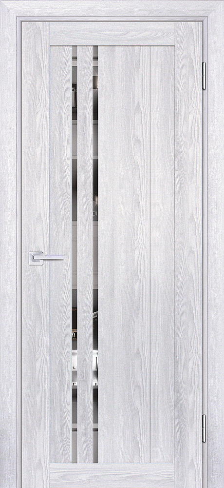 Двери ЭКОШПОН, ПВХ PROFILO PORTE PSK-10 со стеклом Ривьера айс размер 190 х 55 см. артикул F0000067263