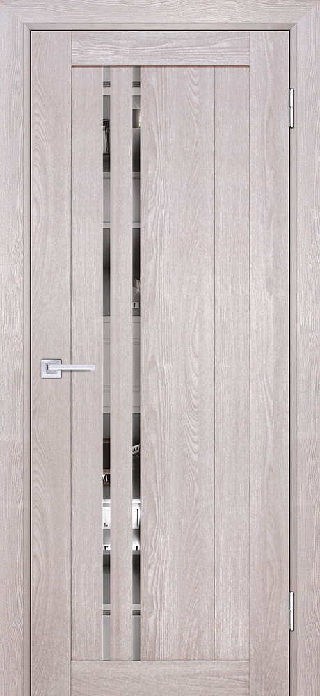 Двери ЭКОШПОН, ПВХ PROFILO PORTE PSK-10 со стеклом Ривьера крем размер 190 х 55 см. артикул F0000067275