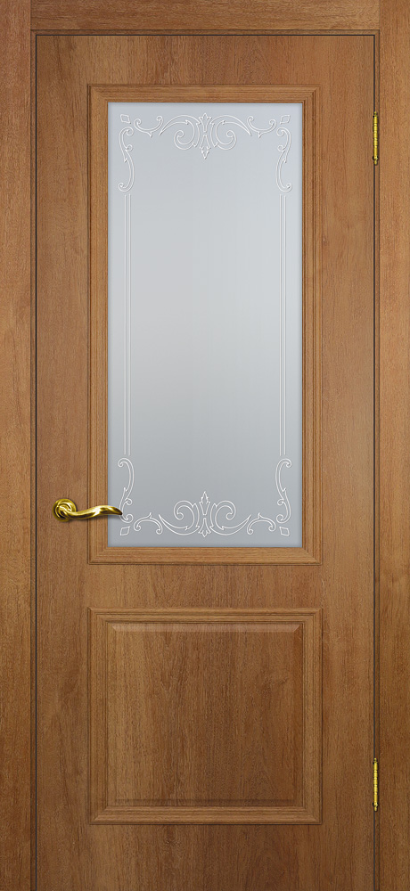 Двери ЭКОШПОН, ПВХ МАРИАМ Верона 1 со стеклом Дуб арагон