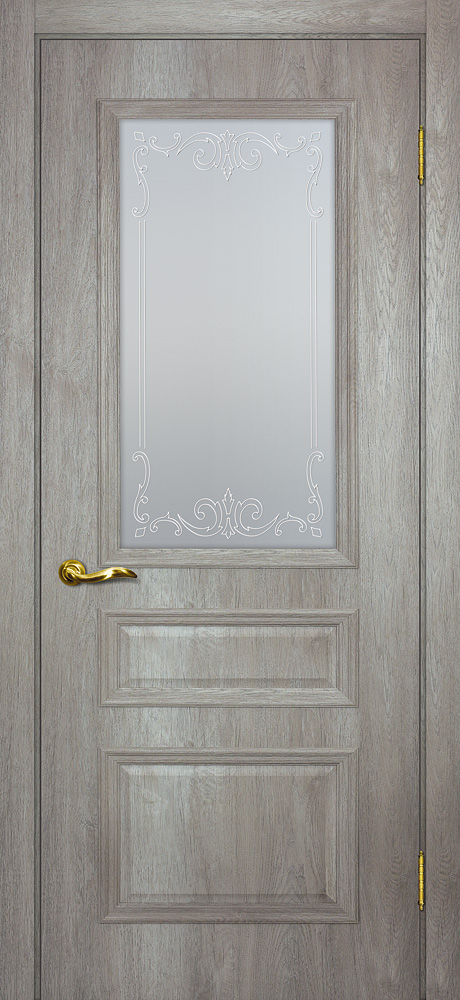 Двери ЭКОШПОН, ПВХ МАРИАМ Верона 2 со стеклом Дуб эссо размер 200 х 60 см. артикул F0000067985