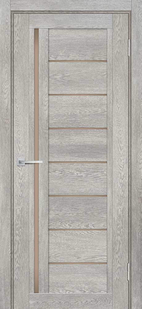 Двери ЭКОШПОН, ПВХ МАРИАМ ТЕХНО-801 со стеклом Чиаро гриджио размер 190 х 55 см. артикул F0000068850