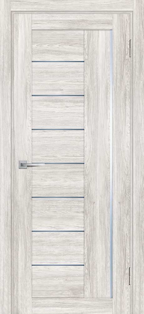Двери ЭКОШПОН, ПВХ PROFILO PORTE PSL-17 со стеклом Сан-ремо крем размер 190 х 55 см. артикул F0000071139