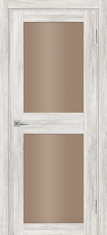 Двери ЭКОШПОН, ПВХ PROFILO PORTE PSL- 4 со стеклом Сан-ремо крем размер 200 х 60 см. артикул F0000071988