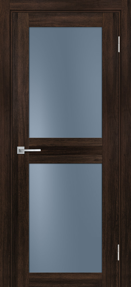 Двери ЭКОШПОН, ПВХ PROFILO PORTE PSL- 4 со стеклом Сан-ремо шоколад размер 200 х 60 см. артикул F0000072052