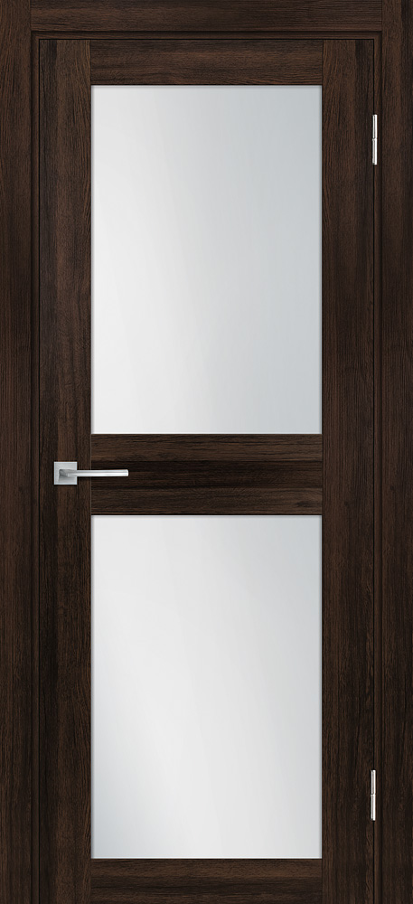 Двери ЭКОШПОН, ПВХ PROFILO PORTE PSL- 4 со стеклом Сан-ремо шоколад размер 200 х 60 см. артикул F0000072053