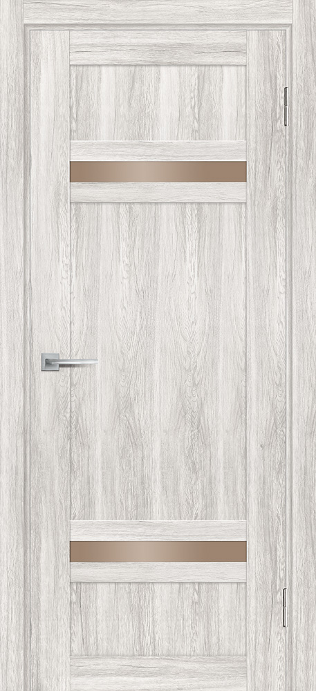 Двери ЭКОШПОН, ПВХ PROFILO PORTE PSL- 5 со стеклом Сан-ремо крем размер 200 х 400 см. артикул F0000072069
