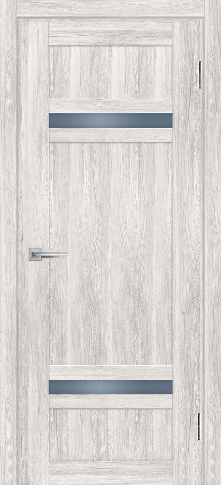 Двери ЭКОШПОН, ПВХ PROFILO PORTE PSL- 5 со стеклом Сан-ремо крем размер 200 х 60 см. артикул F0000072073