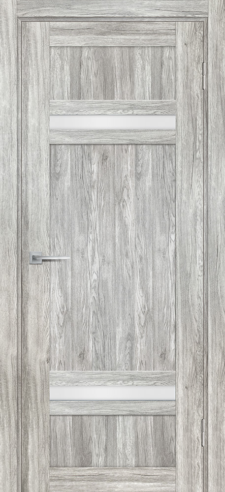 Двери ЭКОШПОН, ПВХ PROFILO PORTE PSL- 5 со стеклом Сан-ремо серый