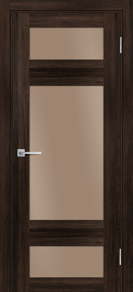 Двери ЭКОШПОН, ПВХ PROFILO PORTE PSL- 6 со стеклом Сан-ремо крем размер 200 х 60 см. артикул F0000072156