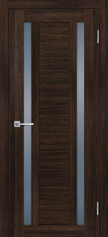Двери ЭКОШПОН, ПВХ PROFILO PORTE PSL-15 со стеклом Сан-ремо шоколад размер 200 х 60 см. артикул F0000072692