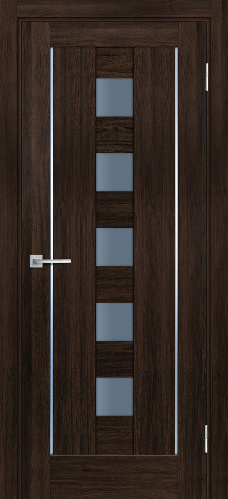 Двери ЭКОШПОН, ПВХ PROFILO PORTE PSL-34 со стеклом Сан-ремо шоколад размер 200 х 60 см. артикул F0000073316