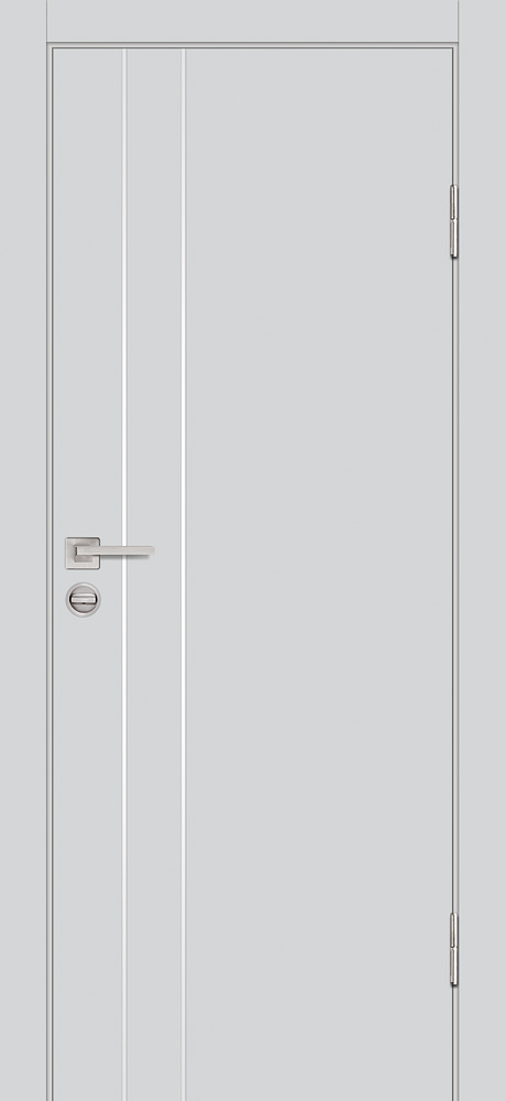 Двери ЭКОШПОН, ПВХ PROFILO PORTE P-14 глухое с молдингом Агат размер 200 х 400 см. артикул F0000075995