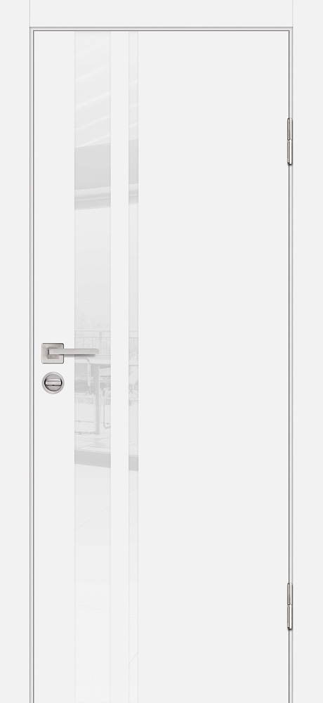 Двери ЭКОШПОН, ПВХ PROFILO PORTE P-16 со стеклом Белый