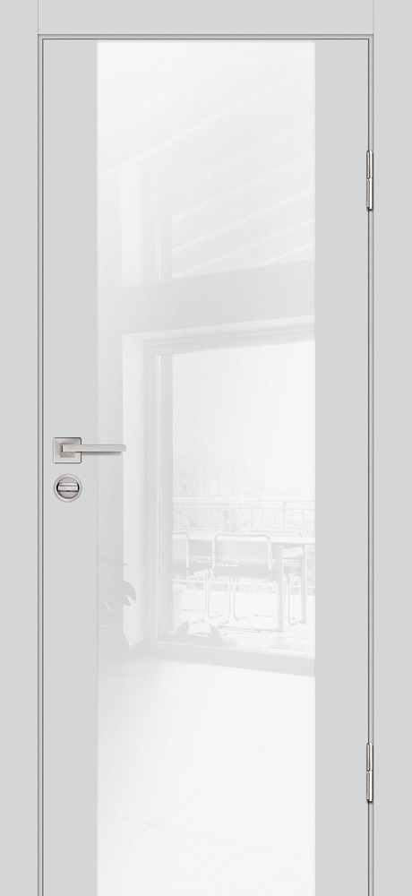 Двери ЭКОШПОН, ПВХ PROFILO PORTE P-7 со стеклом Агат