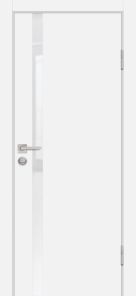 Двери ЭКОШПОН, ПВХ PROFILO PORTE P-8 со стеклом Белый