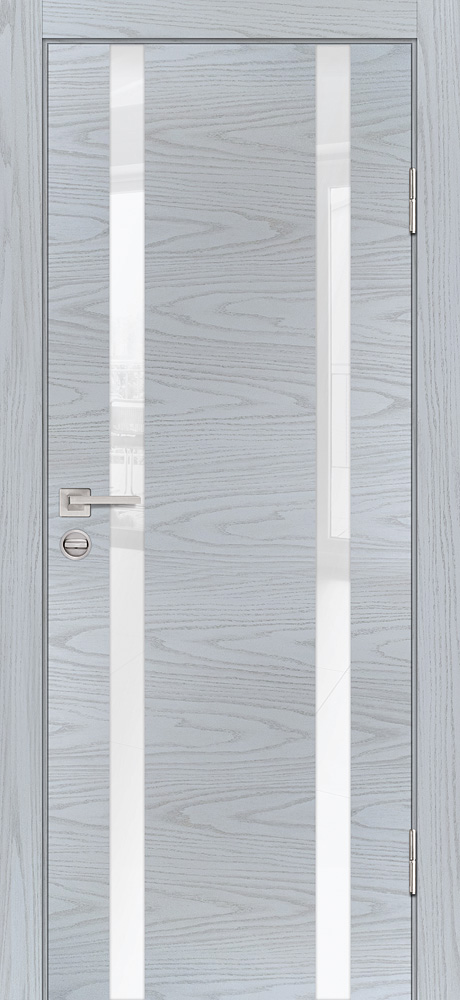 Двери ЭКОШПОН, ПВХ PROFILO PORTE P-9 со стеклом Дуб скай серый