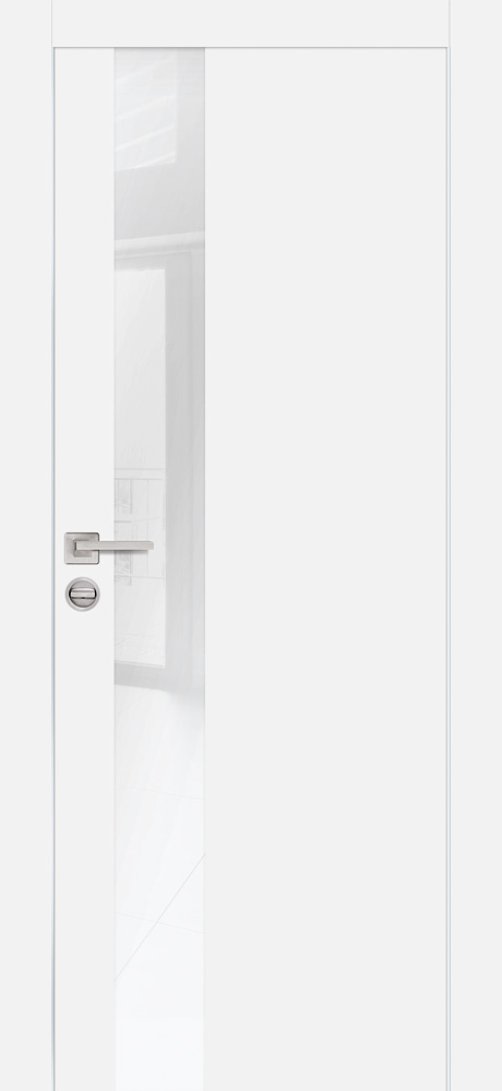 Двери ЭКОШПОН, ПВХ PROFILO PORTE PX-10 AL кромка с 2-х ст. со стеклом Белый размер 200 х 60 см. артикул F0000076657
