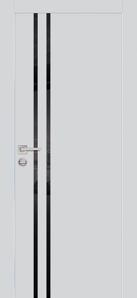 Двери ЭКОШПОН, ПВХ PROFILO PORTE PX-11 AL кромка с 2-х ст. со стеклом Агат размер 200 х 60 см. артикул F0000076740