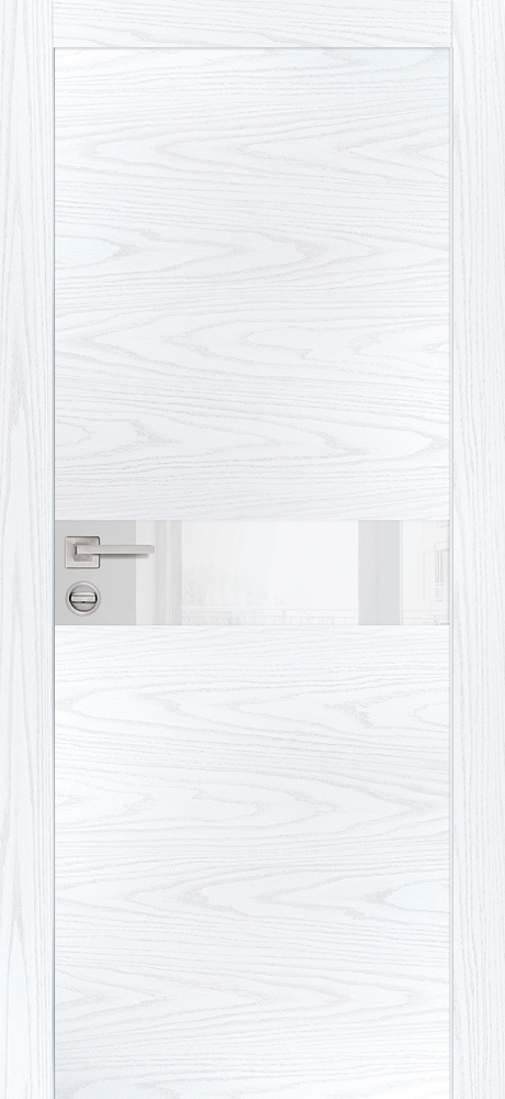 Двери ЭКОШПОН, ПВХ PROFILO PORTE PX-13 AL кромка с 2-х ст. со стеклом Дуб скай белый