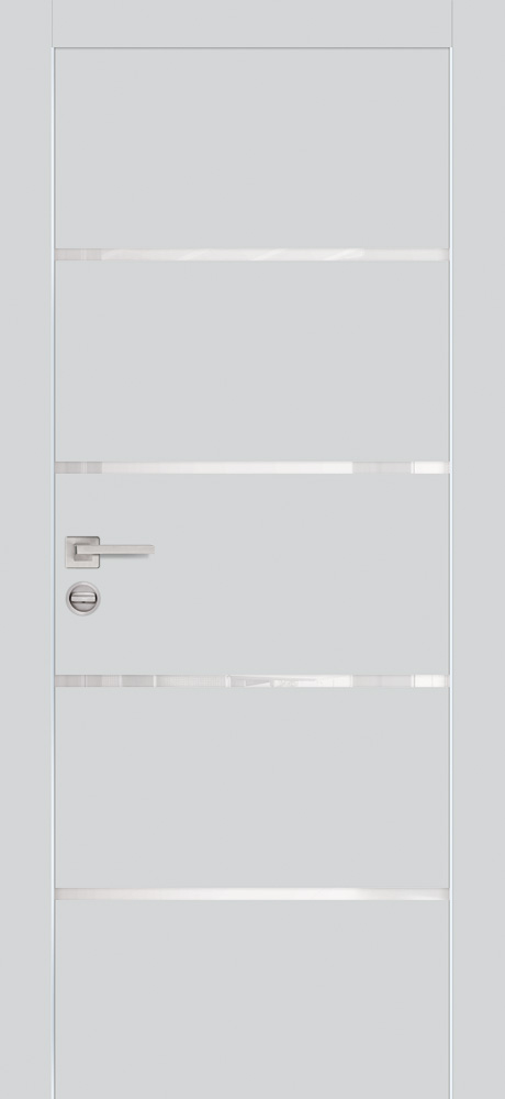 Двери ЭКОШПОН, ПВХ PROFILO PORTE PX-17 AL кромка с 2-х ст. со стеклом Агат размер 200 х 60 см. артикул F0000077151
