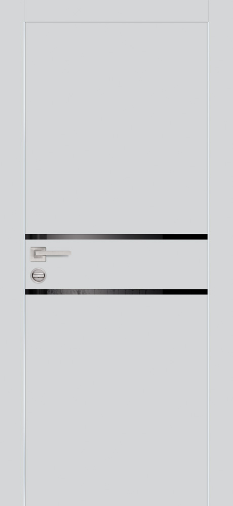 Двери ЭКОШПОН, ПВХ PROFILO PORTE PX-18 AL кромка с 2-х ст. со стеклом Агат размер 200 х 60 см. артикул F0000077250
