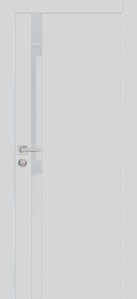 Двери ЭКОШПОН, ПВХ PROFILO PORTE PX-8 AL кромка с 2-х ст. со стеклом Агат размер 200 х 80 см. артикул F0000077874
