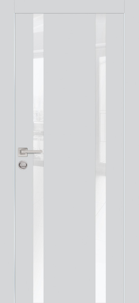 Двери ЭКОШПОН, ПВХ PROFILO PORTE PX-9 AL кромка с 2-х ст. со стеклом Агат размер 200 х 60 см. артикул F0000077961