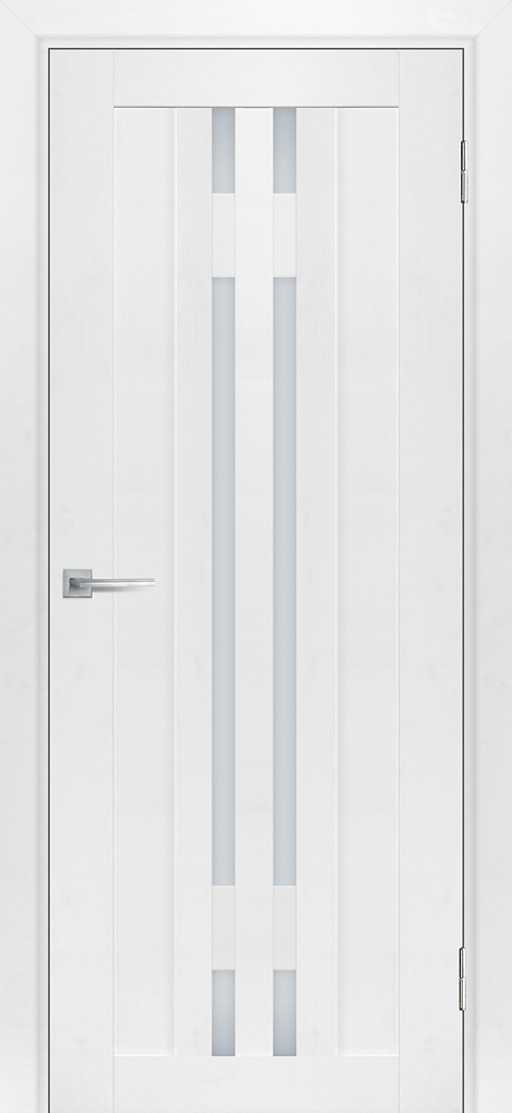 Двери ЭКОШПОН, ПВХ МАРИАМ ТЕХНО-733 со стеклом Белый размер 190 х 55 см. артикул F0000078510