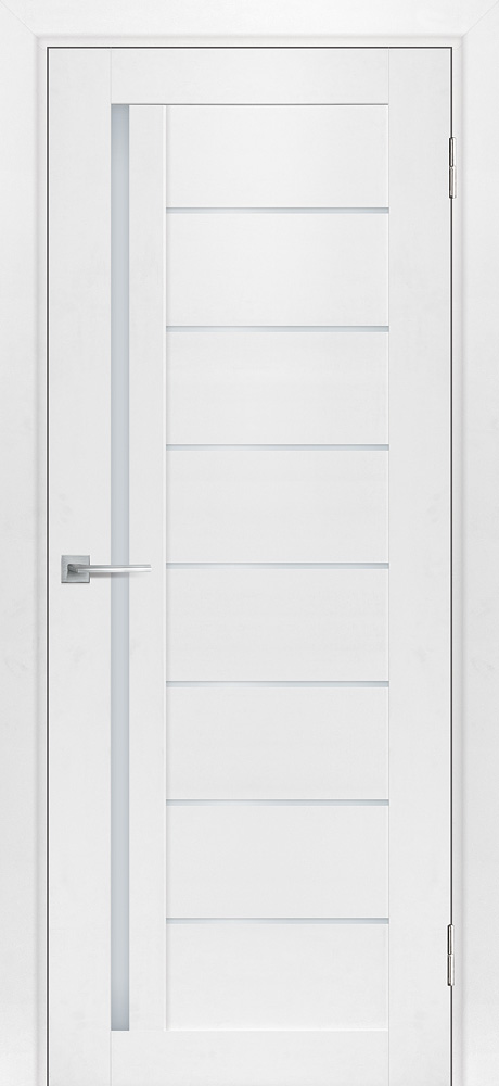 Двери ЭКОШПОН, ПВХ МАРИАМ ТЕХНО-741 со стеклом Белый