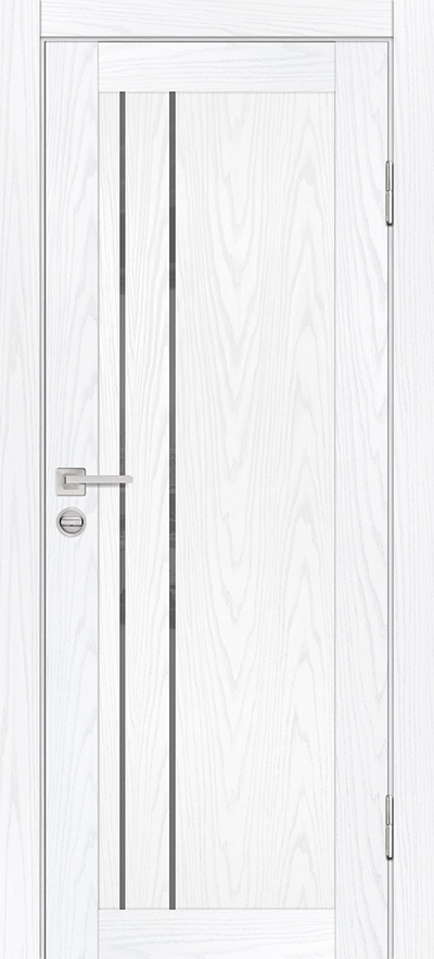 Двери ЭКОШПОН, ПВХ PROFILO PORTE PSM-10 со стеклом Дуб скай белый размер 200 х 60 см. артикул F0000081980