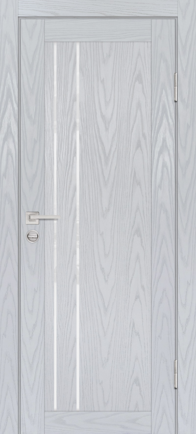 Двери ЭКОШПОН, ПВХ PROFILO PORTE PSM-10 со стеклом Дуб скай серый размер 190 х 55 см. артикул F0000081994